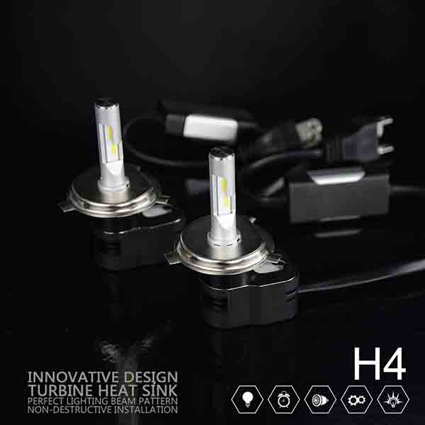  T5 H4 Car LED HeadLight bulb 30W 4200LM