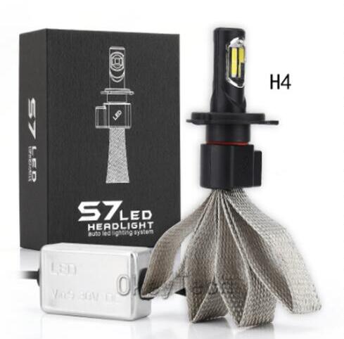 S7 H4 LED  Car LED Headlight Fog Light Bulb  36W 12V 4000Lm COB 