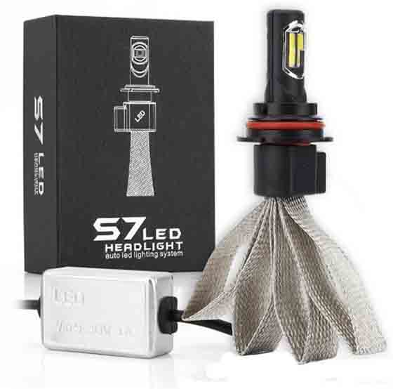 fanless S7 9004 COB chips 30W 3200LM led headlight bulb