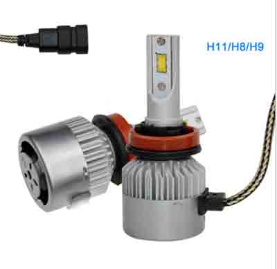 S2 H11 H8 H9 COB LED Headlight Bulbs   All In One 72W 8000LM