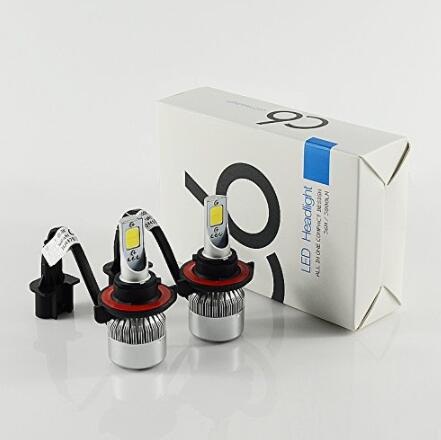  Headlight Bulbs C6  H13 COB Chip Car Led 72W 7600LM Auto 9V-36V Car Truck